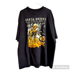 Garth Brooks World Tour 2014-15 Concert T-shirt Beefy T 3XL Fan Merch Black